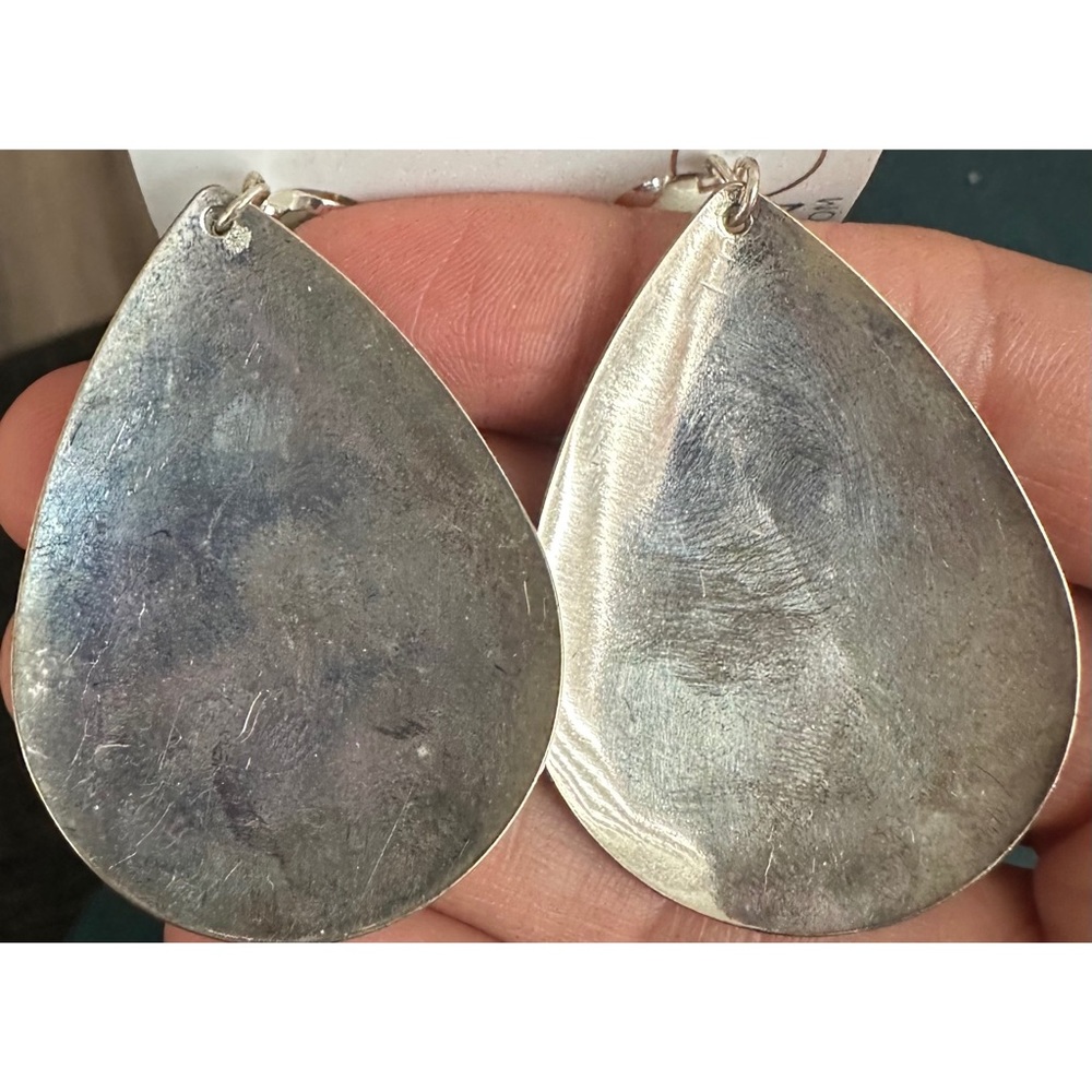 Brand New! Sparkly Silver Clip On Earrings - Picture 4 of 5
